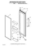 REFRIGERATOR DOOR PARTS Diagram and Parts List for KSC23C9EYB02  KitchenAid Refrigerator