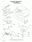 FREEZER LINER PARTS Diagram and Parts List for KBFS20EVMS6  KitchenAid Refrigerator