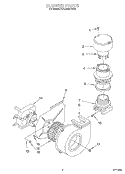 BLOWER Diagram and Parts List for KUDJ230YWH2  KitchenAid Dishwasher