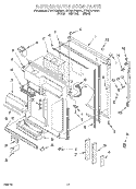 REFRIGERATOR DOOR Diagram and Parts List for ET25DQRDB01  Whirlpool Refrigerator