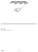 MISCELLANEOUS PARTS OPTIONAL PARTS (NOT INCLUDED) Diagram and Parts List for KUDS01DLBT3  KitchenAid Dishwasher