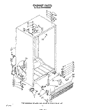 CABINET Diagram and Parts List for ED25PMXRWR0  Whirlpool Refrigerator
