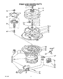 PUMP AND MOTOR Diagram and Parts List for KUDC220T0  KitchenAid Dishwasher