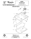 COOKTOP Diagram and Parts List for RF302BXVN0  Whirlpool Range