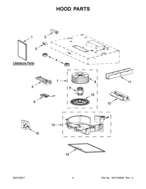 Part Location Diagram of W11099746 Whirlpool BOX-TERMAL
