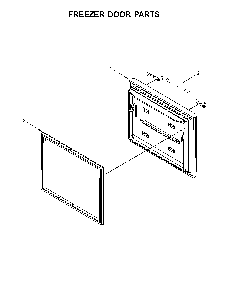 Freezer door parts Diagram and Parts List for 10679472411  Kenmore Refrigerator