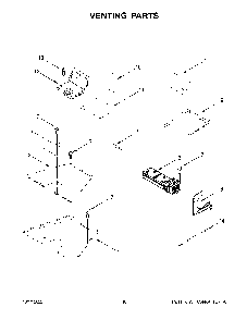 Venting Parts Diagram and Parts List for KFGC506JPA05  KitchenAid Range