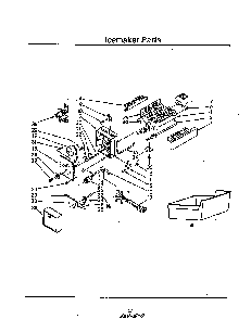 Icemaker Diagram and Parts List for 8619*0A  Roper Refrigerator
