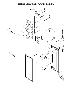 Refrigerator door parts Diagram and Parts List for 10679472411  Kenmore Refrigerator