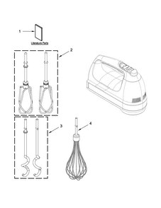Unit Parts Diagram and Parts List for 9KHM9213CA0  KitchenAid Mixer