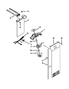 Air Flow Parts Diagram and Parts List for KSC24C8EYP03  KitchenAid Refrigerator