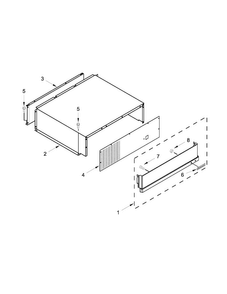 Top Grille And Unit Cover Parts Diagram and Parts List for KBLC36FTS08  KitchenAid Refrigerator