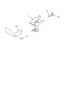 Pump Parts Diagram and Parts List for 8198549  KitchenAid Ice Maker