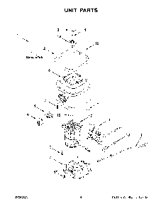 Unit Parts Diagram and Parts List for 7KSB4027MDR0  KitchenAid Blender