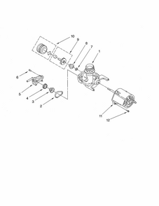 Pump & Motor Diagram and Parts List for SUD4000HQ1  Whirlpool Dishwasher