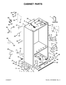 Part Location Diagram of W10712798 Whirlpool Energy guide