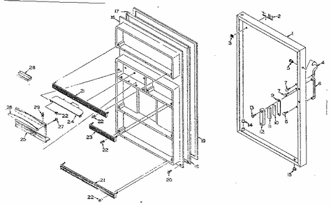 Part Location Diagram of 512245 Whirlpool Panel