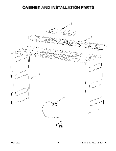 06 - Cabinet And Installation Parts Diagram and Parts List for MMMF6030PW00  Whirlpool Microwave