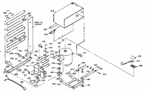 Unit Parts Diagram and Parts List for 106N12DL  Kenmore Refrigerator