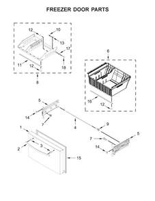 Part Location Diagram of W11099763 Whirlpool HANDLE