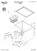 SECTION Diagram and Parts List for EH050FXEN02  Whirlpool Freezer