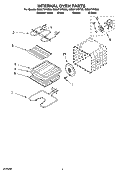 INTERNAL OVEN PARTS Diagram and Parts List for GBS277PRB00  Whirlpool Wall Oven