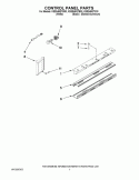 CONTROL PANEL PARTS Diagram and Parts List for KSSS48QTW03  KitchenAid Refrigerator