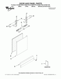 Part Location Diagram of WPW10274897 Whirlpool Exterior Door Panel - Bisque