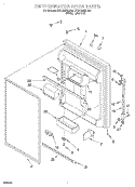 REFRIGERATOR DOOR Diagram and Parts List for ET21DMXDW05  Whirlpool Refrigerator