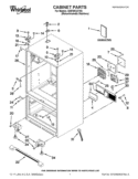 CABINET PARTS Diagram and Parts List for GI6FARXXY06  Whirlpool Refrigerator