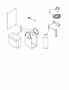 Accessory Parts Diagram and Parts List for 66513633101  Kenmore Trash Compactor