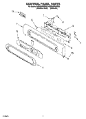 CONTROL PANEL PARTS Diagram and Parts List for KEBV208MSS03  KitchenAid Wall Oven