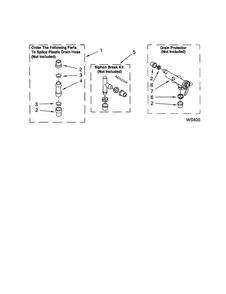 Water System Diagram and Parts List for LSQ9560PW2  Whirlpool Washer