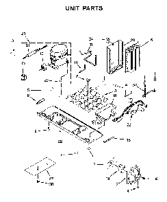 Unit parts Diagram and Parts List for 10651782413  Kenmore Refrigerator