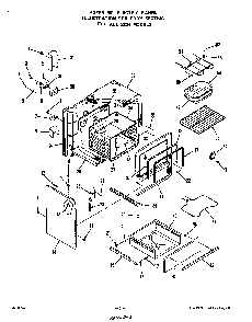 Body Diagram and Parts List for 2204*1A  Roper Range