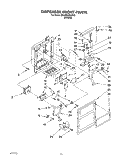 DISPENSER FRONT Diagram and Parts List for 3XARG486WP01  Whirlpool Refrigerator
