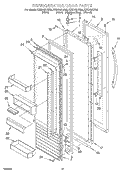 REFRIGERATOR DOOR Diagram and Parts List for KSSC42FJW00  KitchenAid Refrigerator