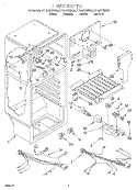 LINER Diagram and Parts List for ET16JKYHW00  Whirlpool Refrigerator