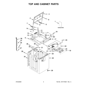 Part Location Diagram of W11676106 Maytag Assembly, Strike