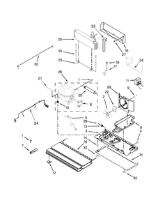 Unit Parts Diagram and Parts List for WRX988SIBH00  Whirlpool Refrigerator