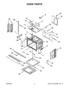 Part Location Diagram of W11688564 Whirlpool INSULATION