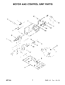 Motor And Control Unit Parts Diagram and Parts List for 5K45SSWWH0  KitchenAid Mixer