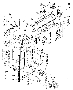 Controls And Rear Panel Diagram and Parts List for LA5580XSG1  Whirlpool Washer