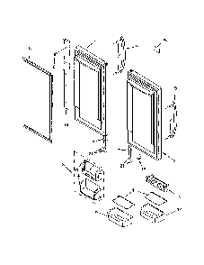 Refrigerator Door Diagram and Parts List for KBFS20EVBL10  KitchenAid Refrigerator
