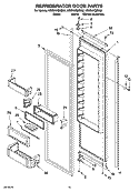 REFRIGERATOR DOOR PARTS Diagram and Parts List for KSSS42QMB02  KitchenAid Refrigerator