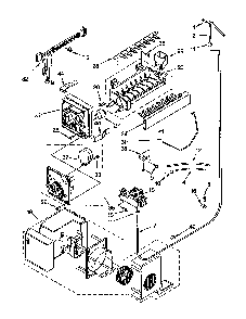 Icemaker Diagram and Parts List for 10652242102  Kenmore Refrigerator