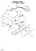 CONTROL, OPTIONAL Diagram and Parts List for 5VED1WTKKQ00  Whirlpool Refrigerator