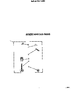 Miscellaneous Diagram and Parts List for 6MAL5143VW1  Whirlpool Washer