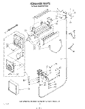 Part Location Diagram of WP628172 Whirlpool Wiring Harness