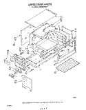 UPPER OVEN Diagram and Parts List for SE953PSKT1  Whirlpool Range